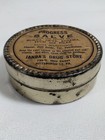 Vintage Antique Janda s Drug Store Progress Salve Tin Medicine  paper Label 