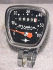 Schwinn Approved Bike Speedometer Chrome 0-60 Mph Head Huret Bicycle Speedo