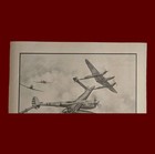 1975 Lockheed P-38 Lightning Print Wwii Fighter Ken Fox Ext Rare Great Condition