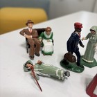 Old  Lead Assorted Civilian Figurines  City  11 Piece Lot See Desc  54mm 