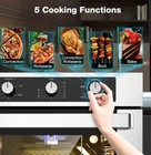 Thermomate 24    Electric Wall Oven etl Certified  2 6 Cu ft  12 Functions  3100w