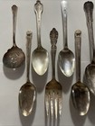 12 Lot Of Vintage Serving Flatware Pieces Collectible
