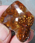 Natural Hand Fashioned Fire Agate Specimen Aqua Caliente Mexico 62 85 Carats