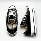 Mens Converse Chuck 70 Ox Low Shoes Black Canvas 1970s Vintage Retro New 162058c