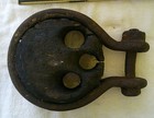 Old Ship Deadeye From Lake Michigan Shipwreck   1875