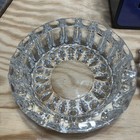 Lot Of 5 Vintage  Mid-century Clear Glass Cigar  Cigarette Ashtrays