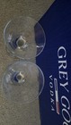 New Grey Goose 4 Ounce Etched Stemmed Martini Glasses Set Of 6