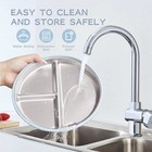 Stainless Steel Kids  Plate Set  4 Pcs  With Spoon Covers - Durable   Hygienic