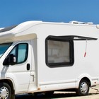 30 x20  Rv Exit Window W screen   Trim Ring Tempered Glass Window Camper Trailer
