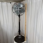 Vintage 10    White Cross Art Deco Electric Cast Iron Fan  7901 Read Description