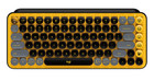 Logitech Pop Keys Wireless Mechanical Emoji Keyboard - Blast  English - Yellow