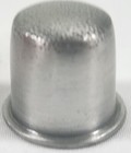 Vintage Pewter Single Rose Etched Thimble