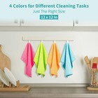 Microfiber Cleaning Cloth  12 Pack Cleaning Rags  12  X 12  Microfiber Towel 
