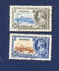 26 - Bermuda - Scott 101-102 - Used - Silver Jubilee - 1935