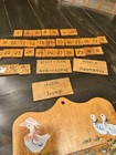 Goose Heart Country Wooden Wood Perpetual Calendar Cottage Core
