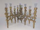 Hanukkah Candle Menorah Jerusalem Jewish Holiday Foldable 1970 s Vintage