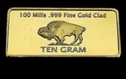 Superb 10 Gram 100 Mills  999 Fine Gold Collector Bar Free Shipping