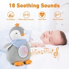 Baby Sleep Soother Baby Sound Machine Rechargeable Night Light Projector With   