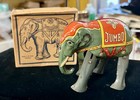 Blomer   Schuler Jumbo Wind Up Elephant Germany With Box   Key - Works