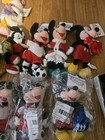 Lot Of 13 Disney Store Bean Bag Plush Mickey Mouse Minnie Daisy Goofy