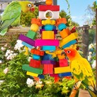 Large Parrot Toys For Macaw Toys Large Bird Toys Cockatoo Toys Natural Wooden