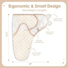 Baby Swaddle Blanket  0-3 Months  Cotton Arm-in Sleep Sack  Wearable Blankets   