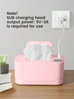 Baby Wipe Warmer Usb Portable Wet Wipe Heater Dispenser Constant Temp Led White