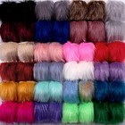  46 Pieces Faux Fur Pom Pom Balls Diy Faux Fox Fur Fluffy Pom Pom Bright Colors