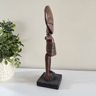 Vintage Ashanti Fertility Doll Ghana Hand Carved Wood African Art Sculpture 10   