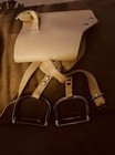 American Girl Horse Tan Saddle And Stirrups For 18  Doll
