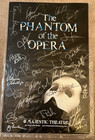 Signed Phantom Of The Opera Poster Broadway Cast Members Window Card Original