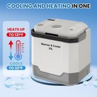 35 Qt Electric Cooler Warmer Portable Car Refrigerator  12v 110v Hot Cold Fridge