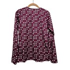 Burton Base Layer Top Women Medium Purple Polka Dot Long Sleeve Athletic Shirt