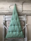 Vintage Handmade Quilted Christmas Tree Wall   Door Hanging Quilt 