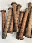 Wood Spools  Bobbin  Quills 6 3 4    saltaire  Reclaimed Primitive Lot Of 20