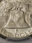 1957-d Ms65fbl 50c Franklin Half Dollar Gem Pcgs Full Bell Lines 