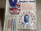 Vintage 1972 Archie Bunker For President Sticker Set Sealed Package Bunker-isms