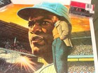 Jackie Robinson Pepsi Poster  Mlb Hof Brooklyn Dodgers  Vintage 1980s