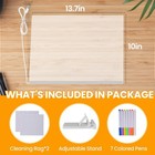 Led Dry Erase Board 13 7  Message Memo Note Light Up Drawing Board Kit 7 Markers