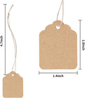 Price Tags With String Attached - 500pcs Gift Tags Kraft Paper Hang Tags For La