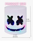 Marshmello Dj Helmet Mask - Electronic Music Party Cosplay Costume   Rave Gear