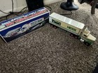1992-1997 Hess Toy Truck And Racers With 2 Stock Car Style Race Car