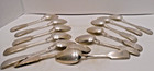 Vintage 1847 Rogers Bros Xg Triple Silver Plated 6  Spoons  12 Pieces