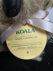 Vtg Blue Shield Australian Koala 9  - Genuine Kangaroo Fur - Original  Tag-  Euc