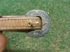 3 Pc Silver Plate Ranger Buckle Set - Very Small - Fits 1 2  Belt - See All Pics