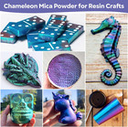 Chameleon Mica Powder 4 Colors Shift Pigment Powder Shimmer Holographic Mica Pow