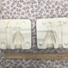 Wedding Bride Groom Cake Topper Ceramic Mold Gare 2306 Sharp 3 5 