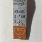 Scarce C1950 Brigatine Beach Hotel  Nj  Mini Front-strike Match  Cover Aug