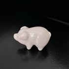 Collectible Vintage Bug House Miniature Porcelain  75  Pig Figurine Light Pink