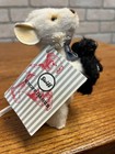Steiff Peky Mouse W  Teddy Bear 540 1500   006852  Doll Figure   Ear Tag  Ribbon